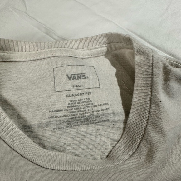 Vans Men's White Long Sleeve Tee - Picture 2 of 11